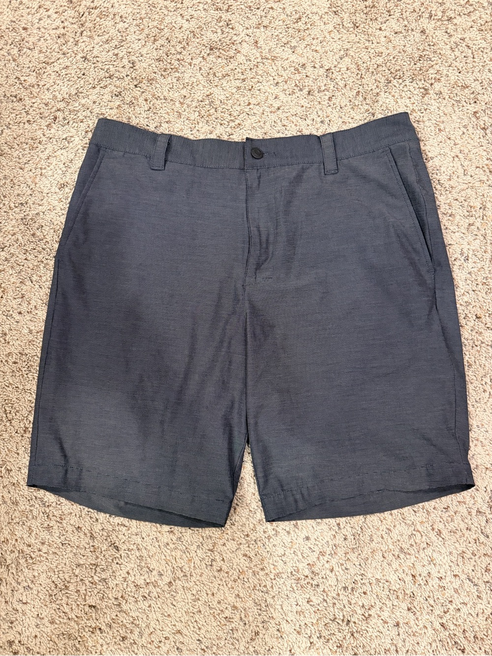 Banana Republic Men's Dark Grey Flat-Front Shorts